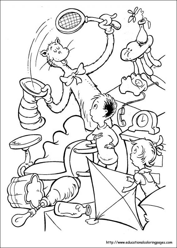 Coloring Pages For Kids - Dr Seuss coloring pages