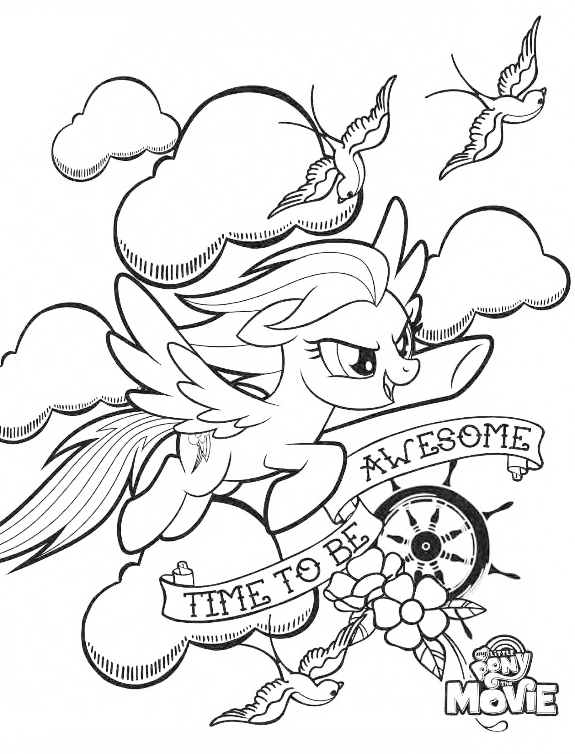 Coloring Pages ~ My Little Pony The Movie Coloring Pages To ...