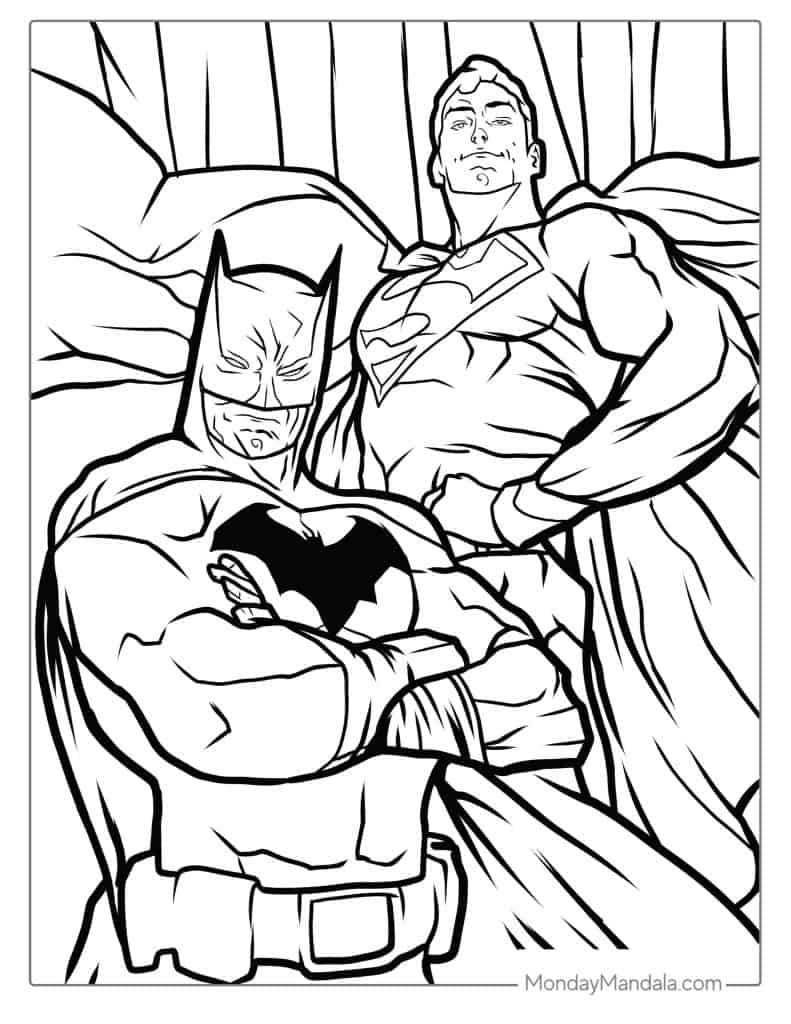 40 Batman Coloring Pages (Free PDF Printables)