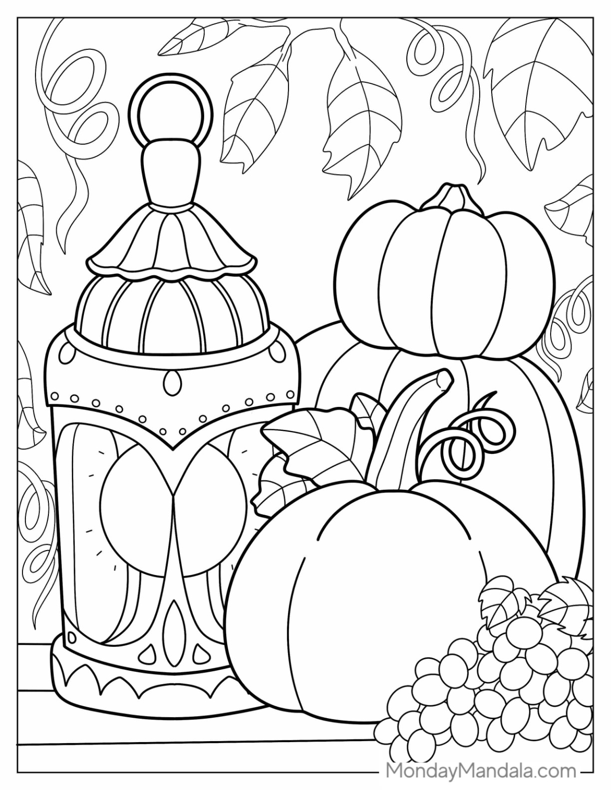 68 Autumn & Fall Coloring Pages (Free ...