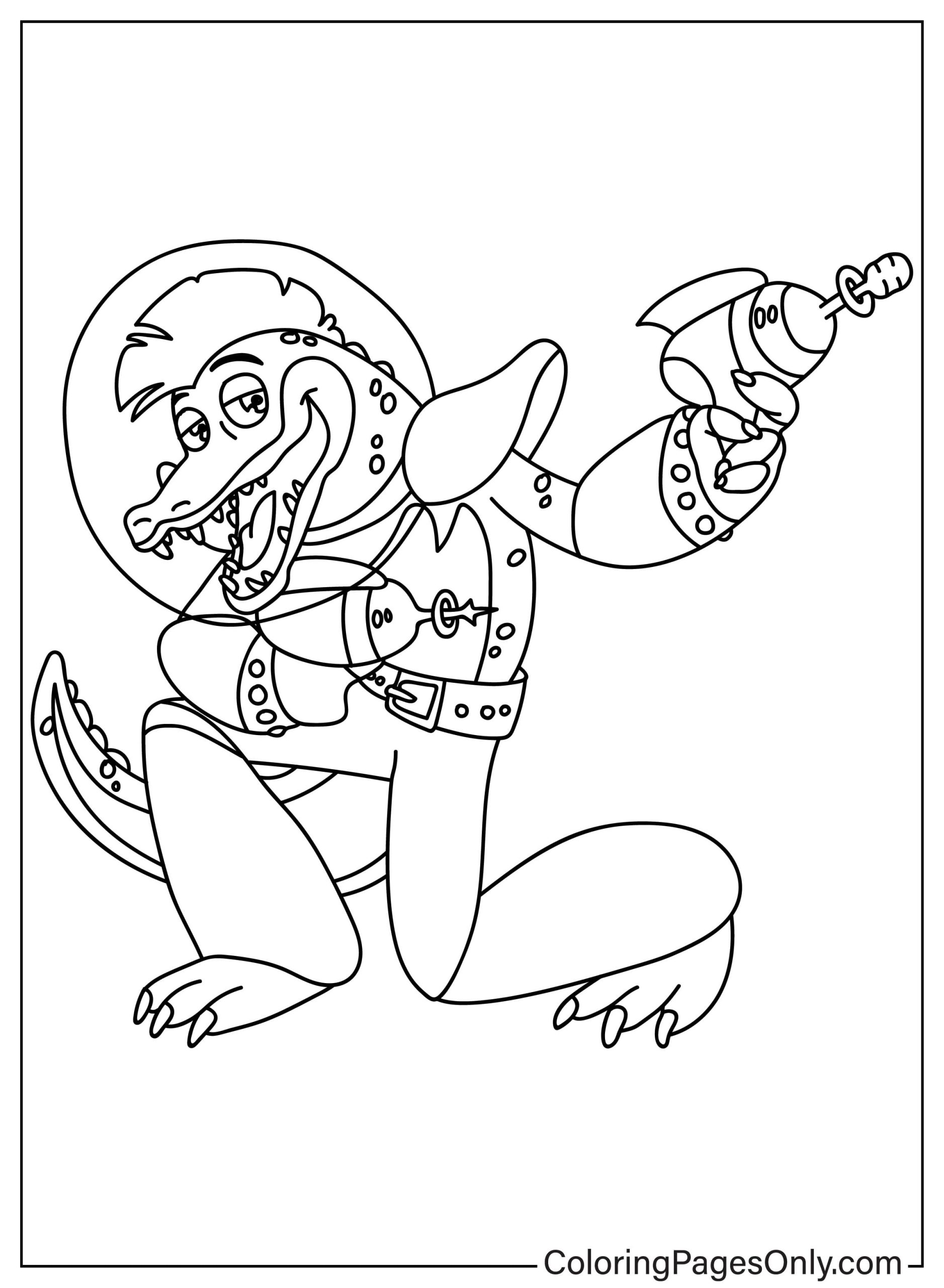 Montgomery Gator Coloring Page Free ...