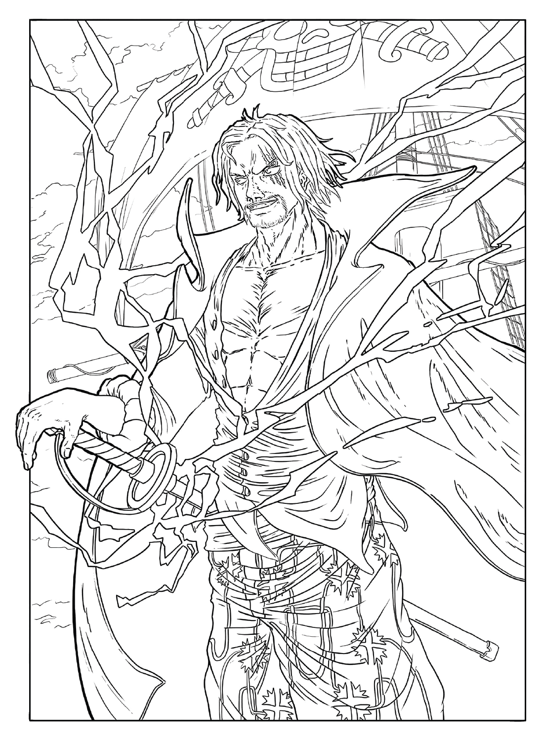 Free Printable Shanks Coloring Page ...
