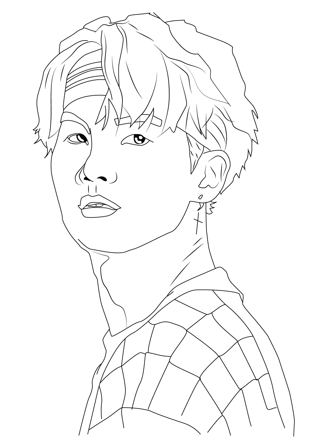 BTS Coloring Pages Printable for Free Download