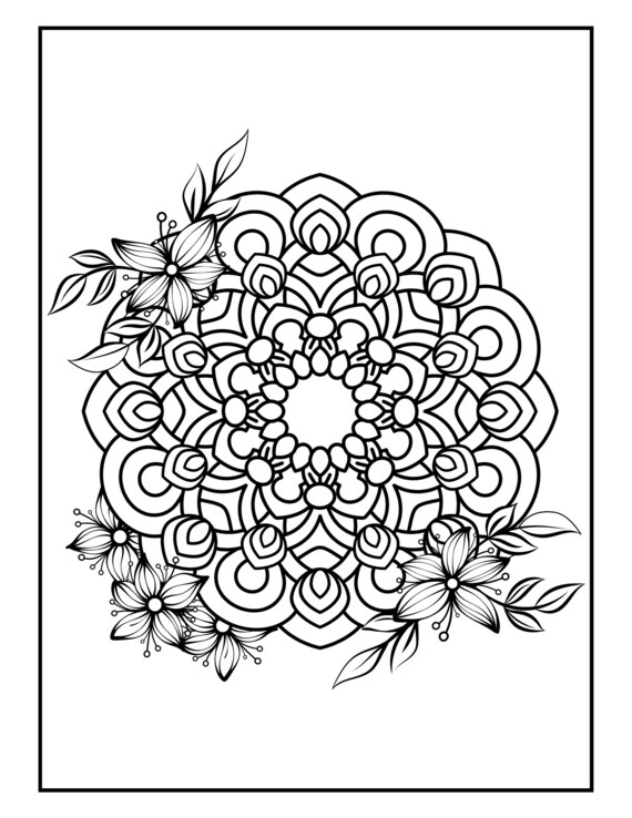 Large Print Coloring Book for Seniors ...