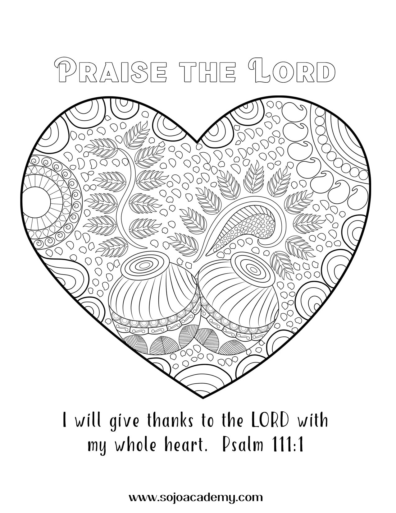 Worthy Worship Coloring Page – The Sojo ...