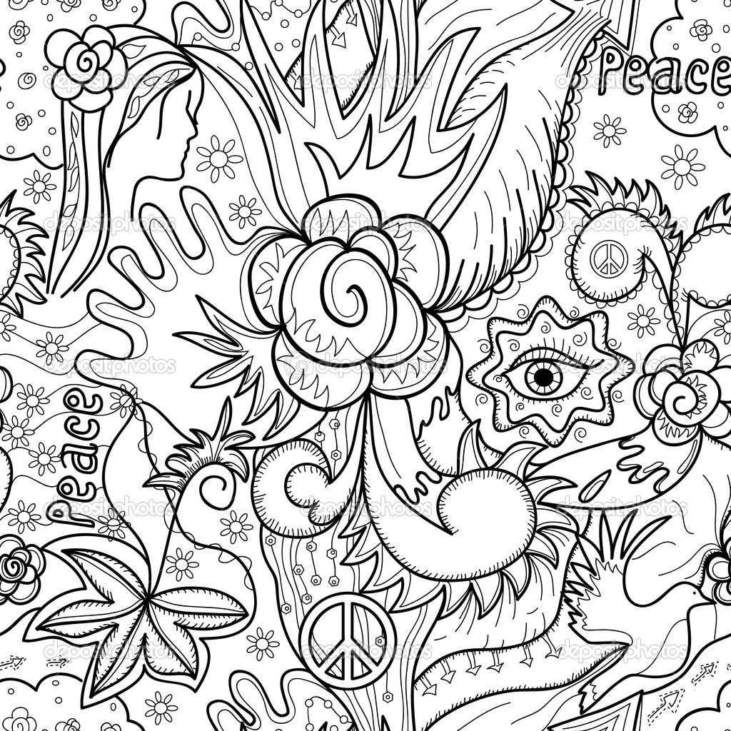 printable stress relief coloring pages for adults - Clip Art Library