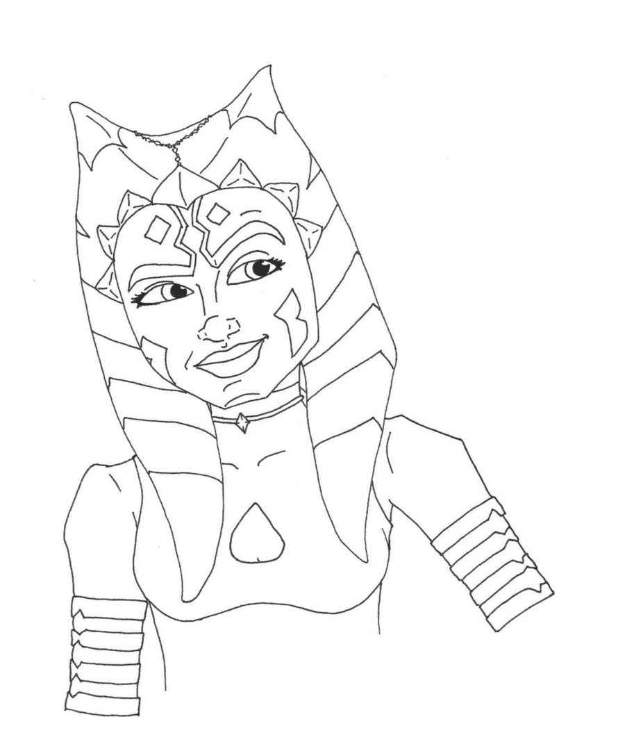 Ahsoka Coloring Pages - Coloring Pages For Kids And Adults