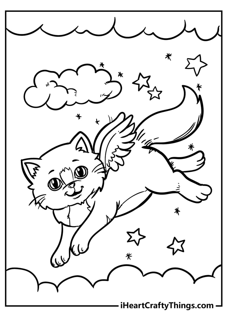 Cute Cat Coloring Pages - 100% Unique And Extra Cute (2023)
