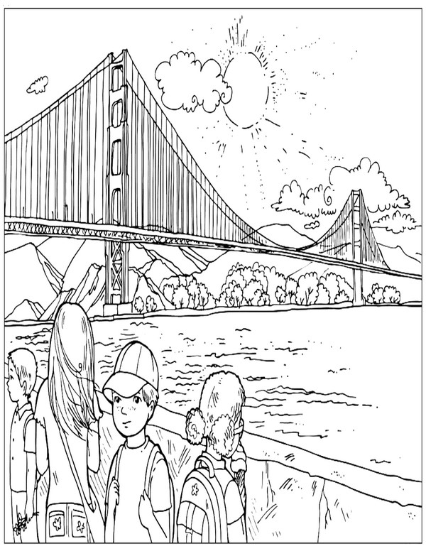 Coloring Pages Places of the world 1