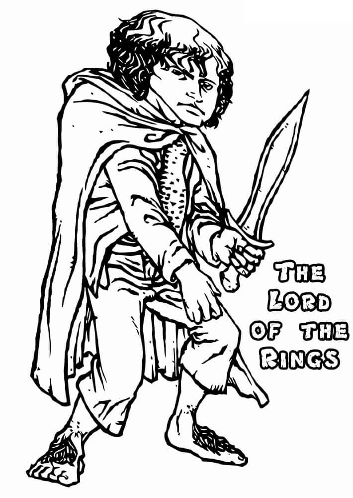 Frodo Baggins 1 Coloring Page - Free Printable Coloring Pages for Kids