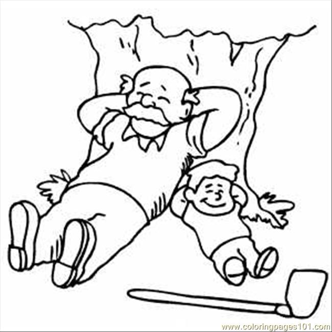 Sleeping Under Tree Coloring Page for Kids - Free Trees Printable Coloring  Pages Online for Kids - ColoringPages101.com | Coloring Pages for Kids