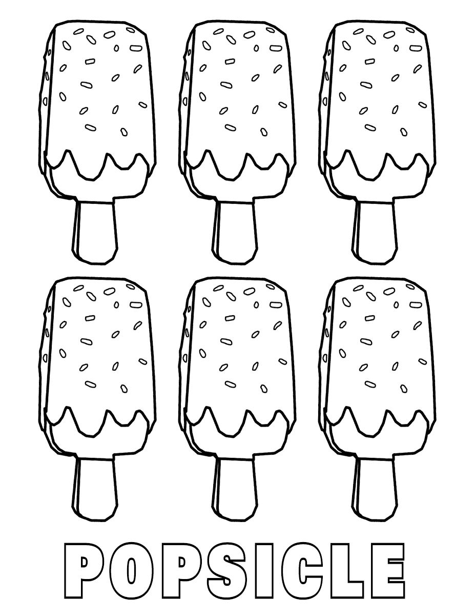 Popsicle coloring pages | Coloring pages to download and print