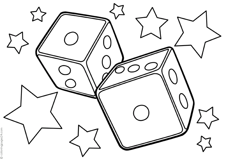 Dice 7 | Coloring Pages 24