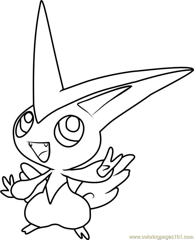 Victini Pokemon Coloring Page for Kids - Free Pokemon Printable Coloring  Pages Online for Kids - ColoringPages101.com | Coloring Pages for Kids
