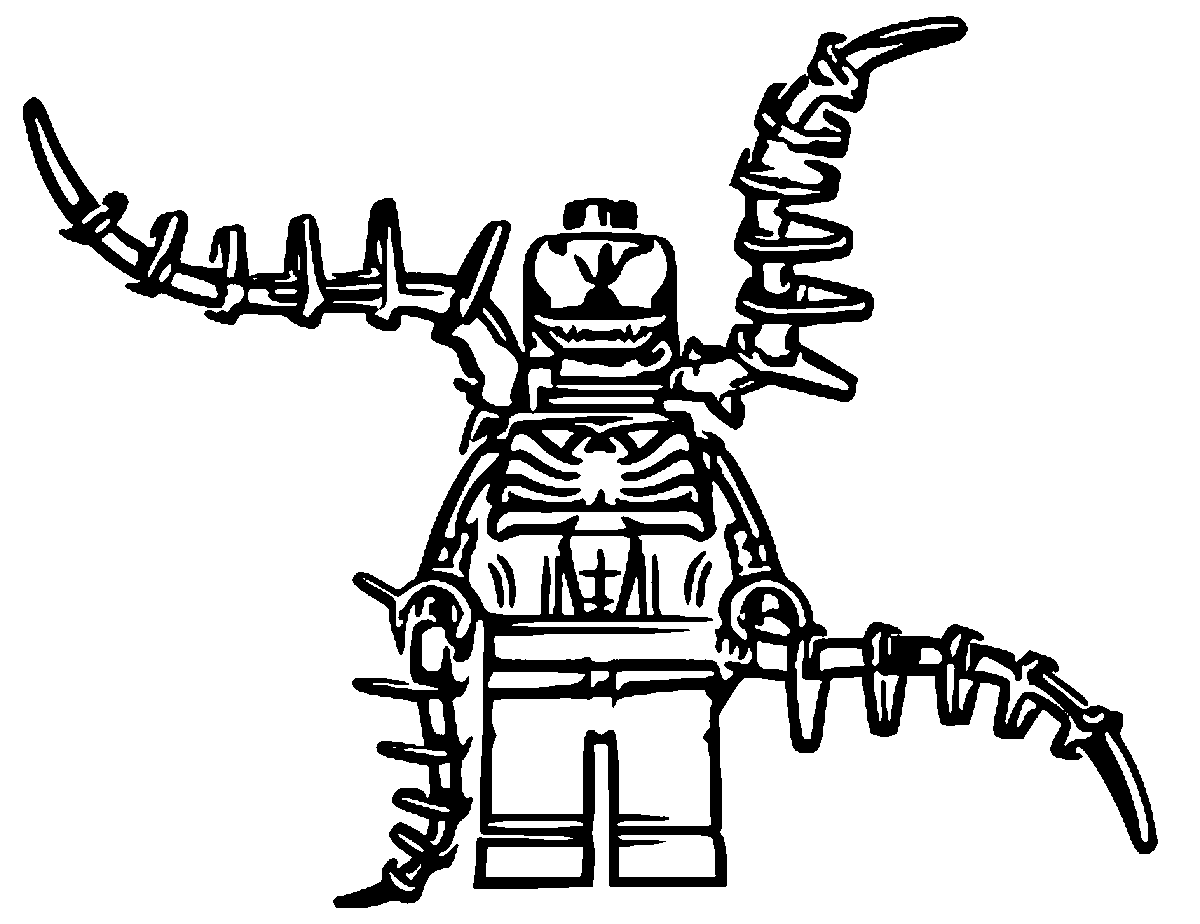 Lego venom coloring pages