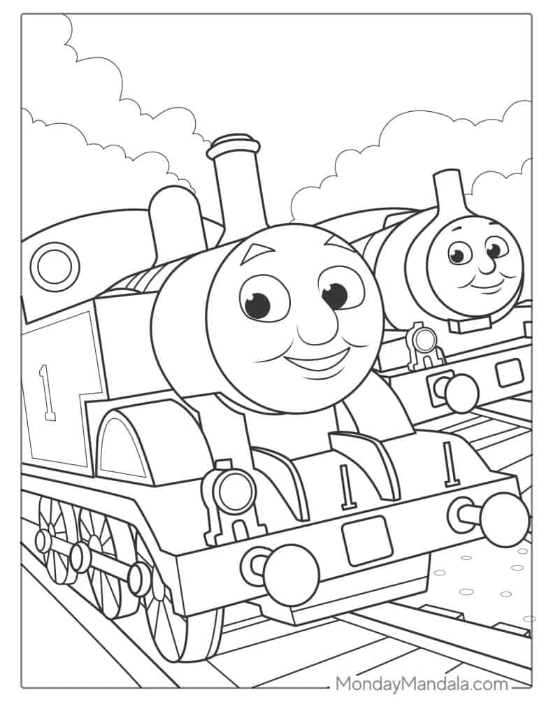 42 Thomas & Friends Coloring Pages (Free PDF Printables)