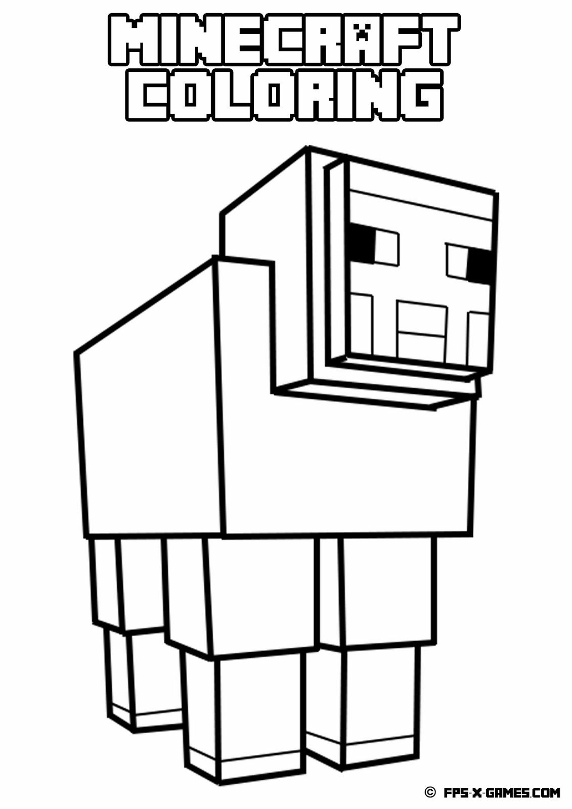 MINECRAFT COLORING PICTURES ...