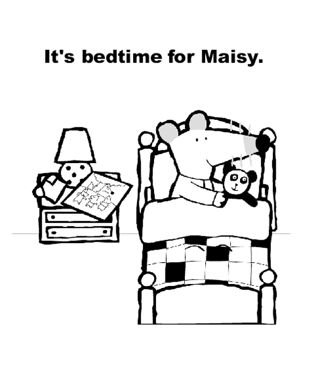 Maisy Mouse Colouring Page Sketch Coloring Page