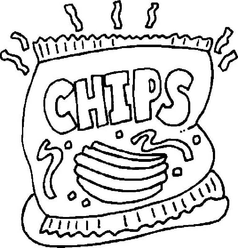 Food Coloring Page | Free Printable Coloring Pages - Clip Art Library