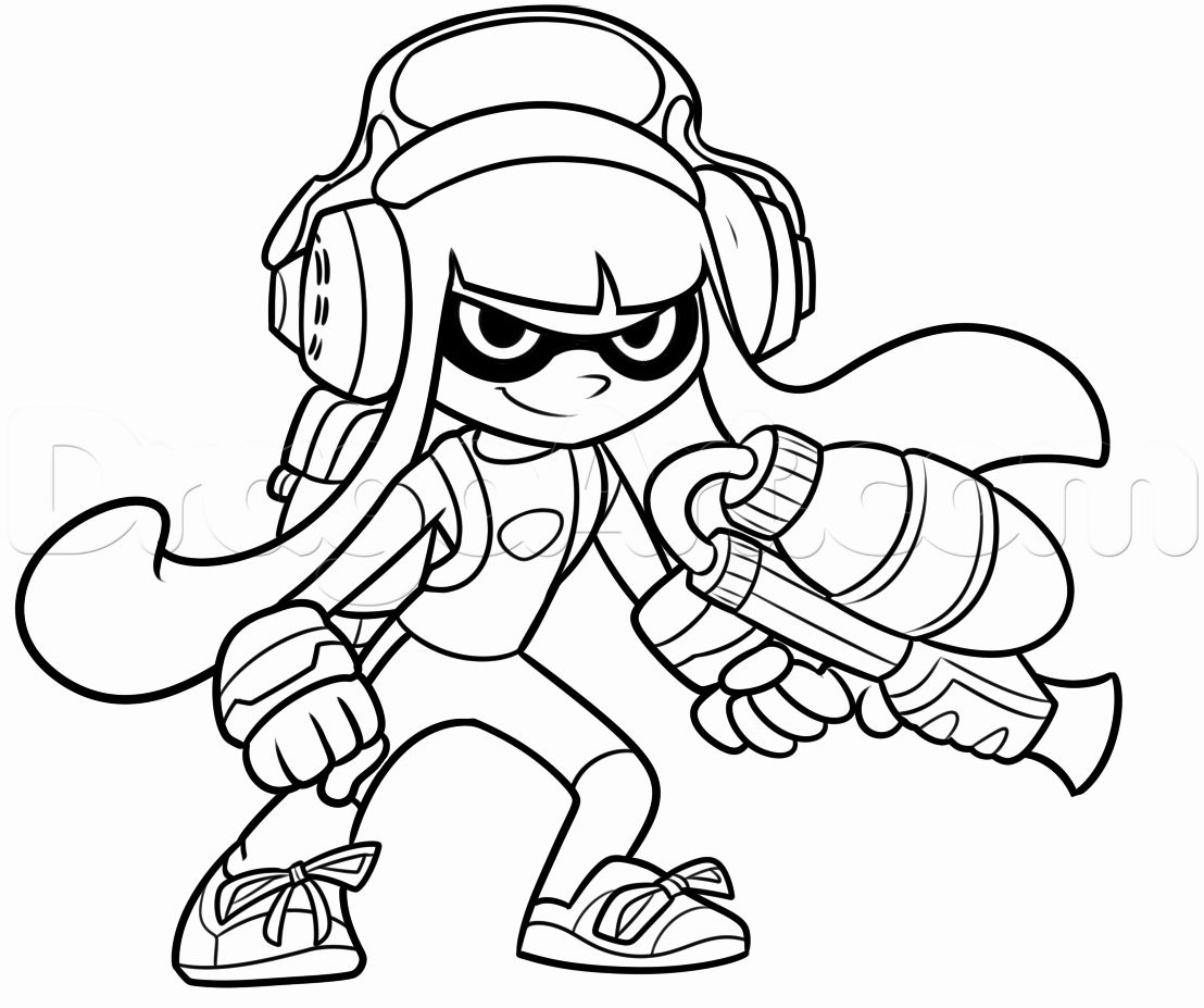 New Splatoon Coloring Pages Inspirational How to Draw An Inkling ...