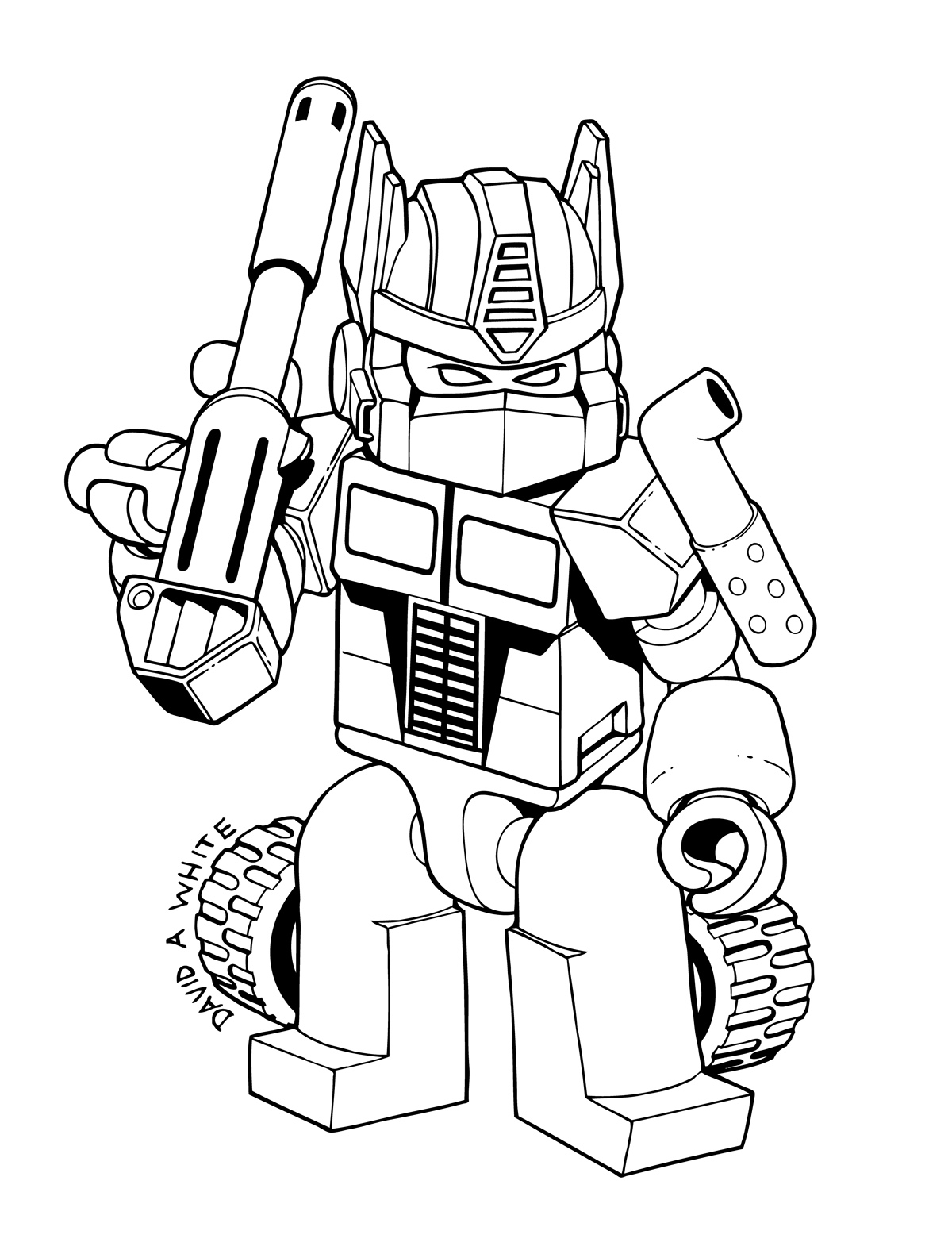 LEGO Transformers Coloring Pages - Get Coloring Pages