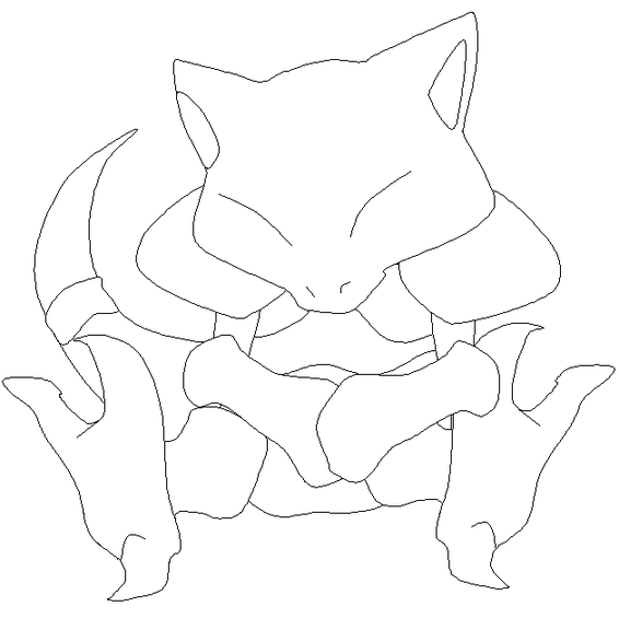 Abra coloring picture of Pokemon 63