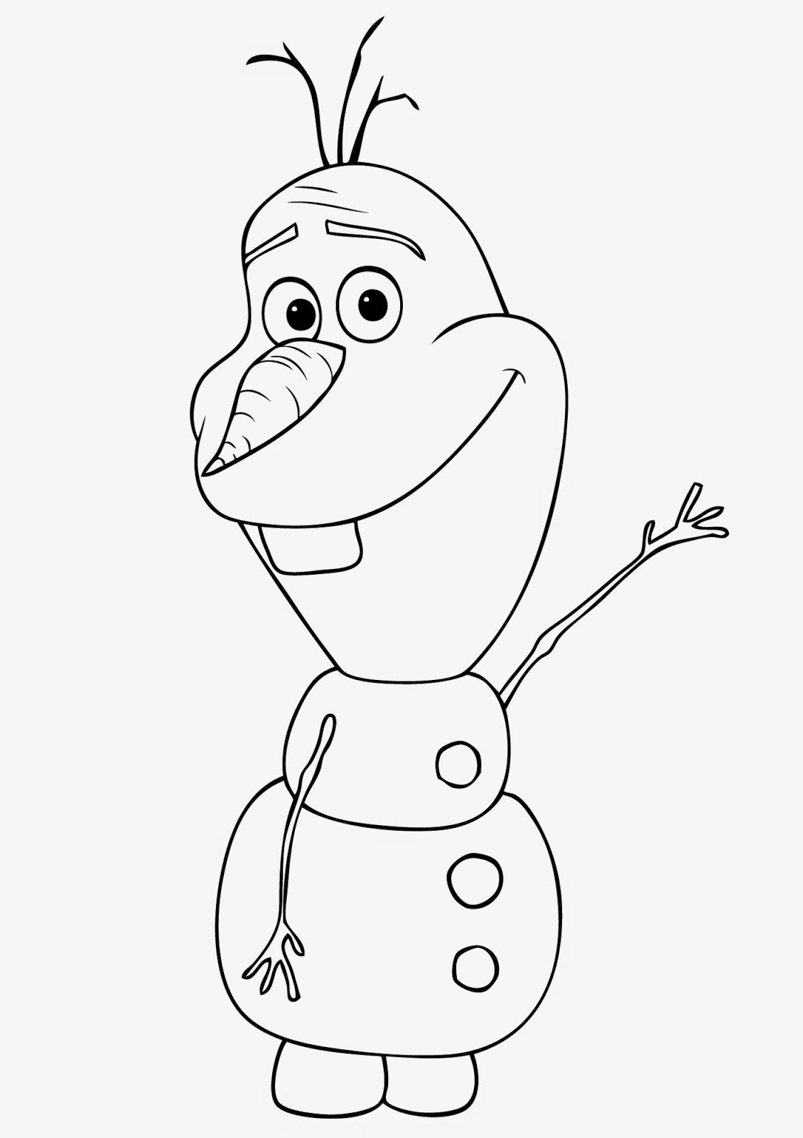 olaf snowman coloring page | Only Coloring Pages