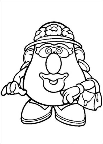 Kids-n-fun.com | 57 coloring pages of Mr. Potato Head