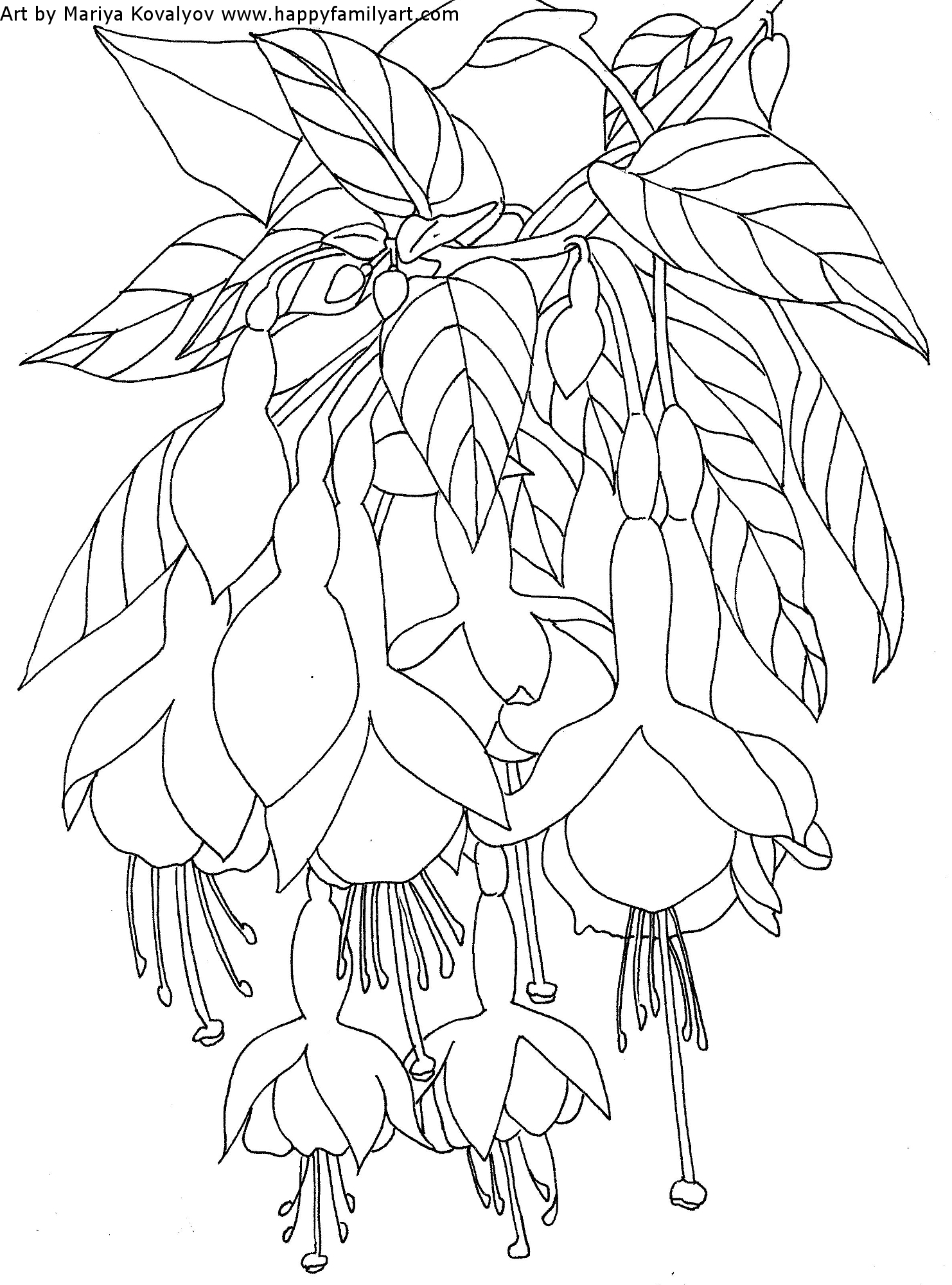 Coloring Pages - Happy Family Art