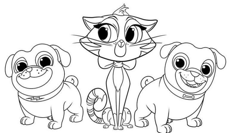 Hissy Rolly and Bingo Puppy Dog Pals Coloring Page Printable | Puppy coloring  pages, Dog coloring page, Disney coloring pages