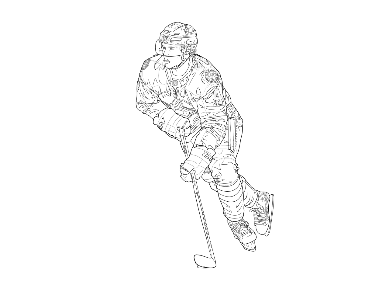 Where Hockey Meets Art — coloring pages • matthew tkachuk, quinn hughes,...