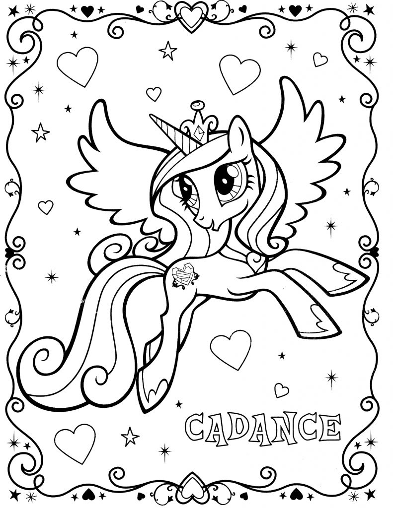 my little pony princess cadence coloring page | Coloring Page