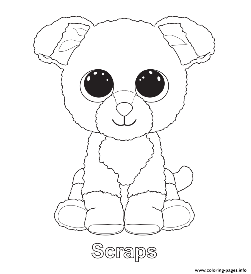 Print scraps beanie boo coloring pages in 2019 | Pictures of ...