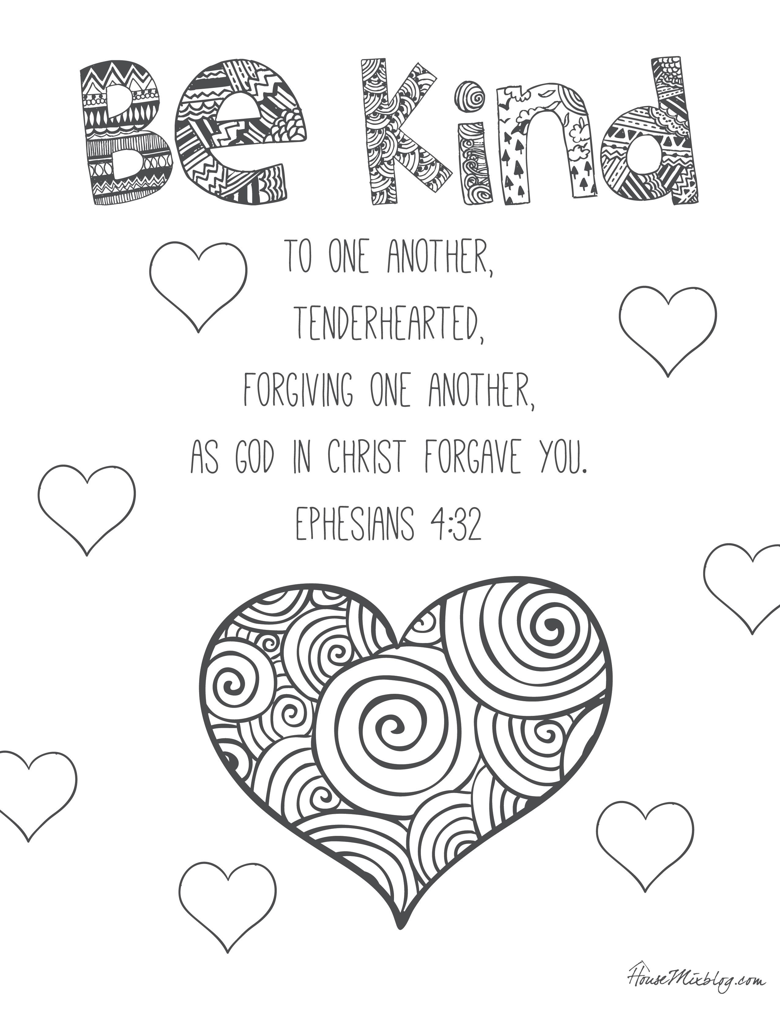 Love Is Patient Kind Coloring Pages | Coloring Pages