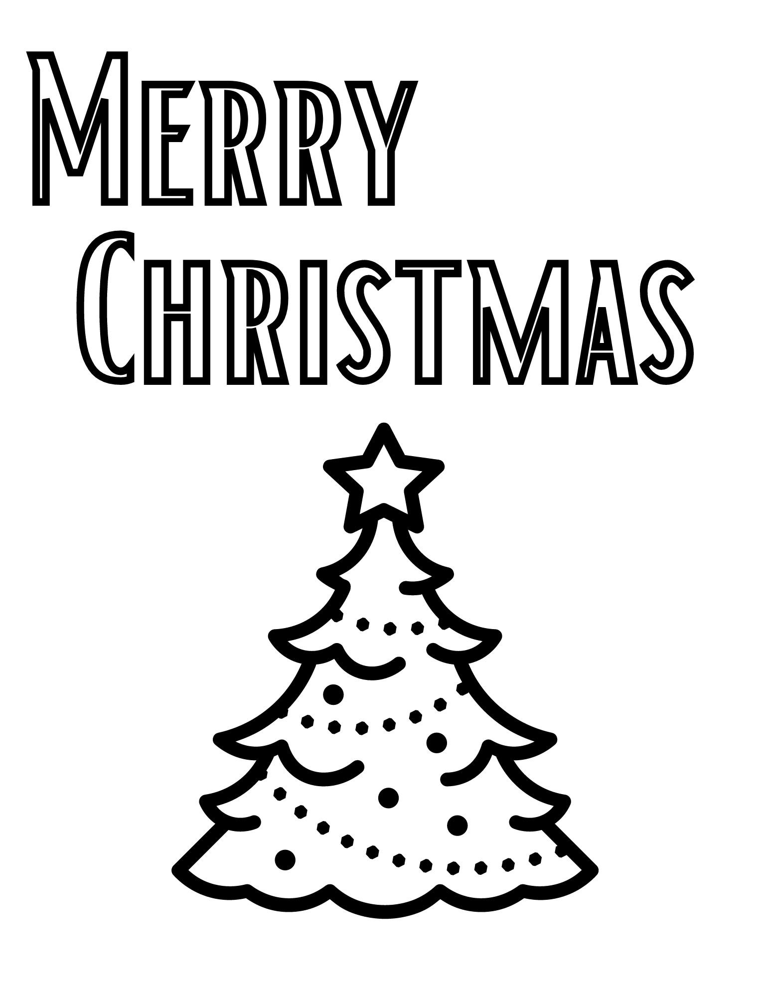 Christmas Coloring Page, Merry Christmas Coloring, Family Activity,family  Fun Night, Christmas Tree Coloring Page, Arbol De Navidad - Etsy