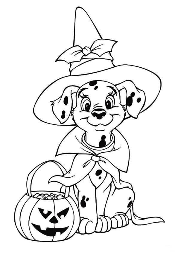 Print Off Halloween Coloring Pages | Halloween coloring pages, Puppy coloring  pages, Free halloween coloring pages