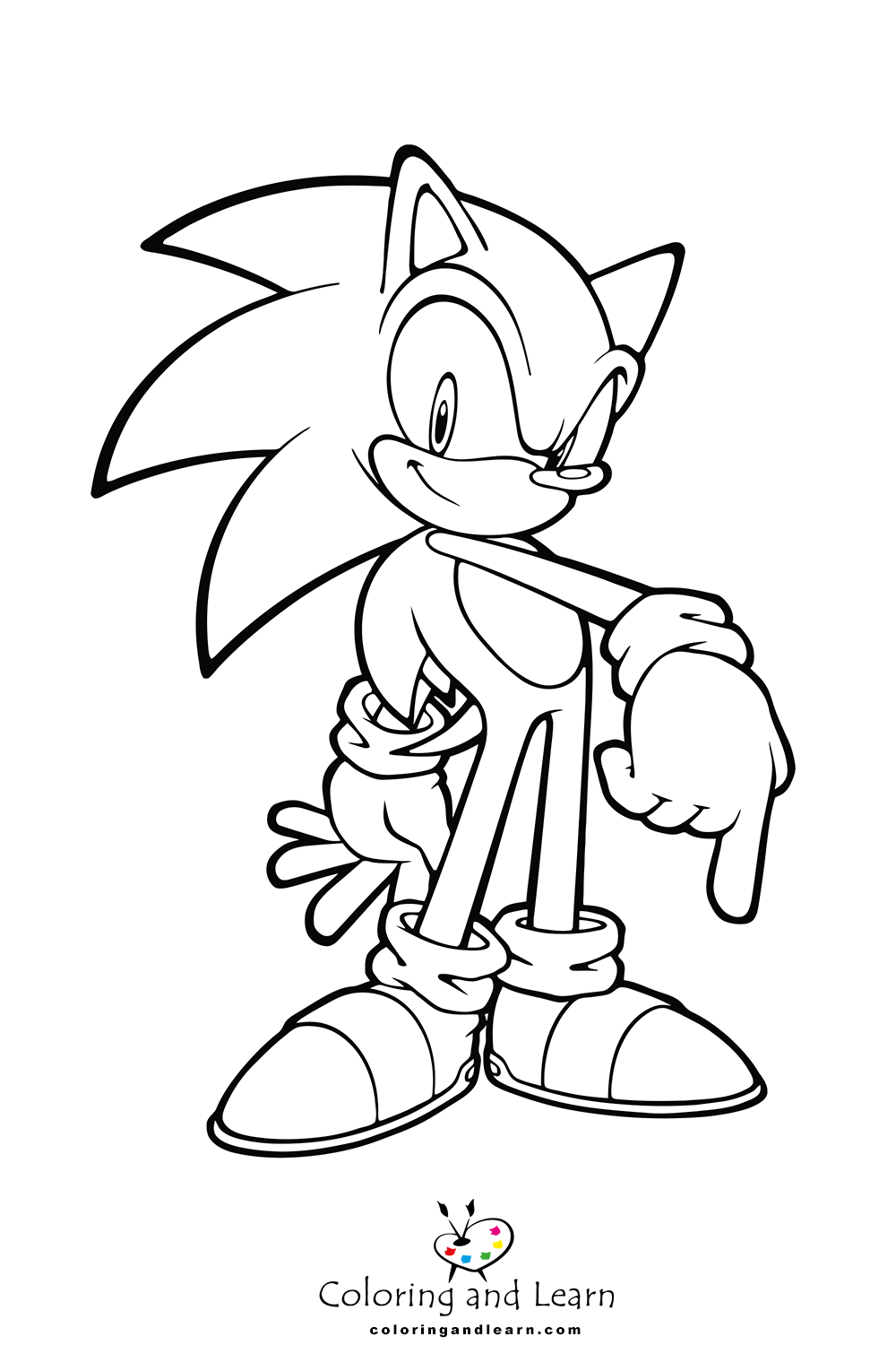 Free & Printable Sonic Coloring Pages : r/SonicTheHedgehog