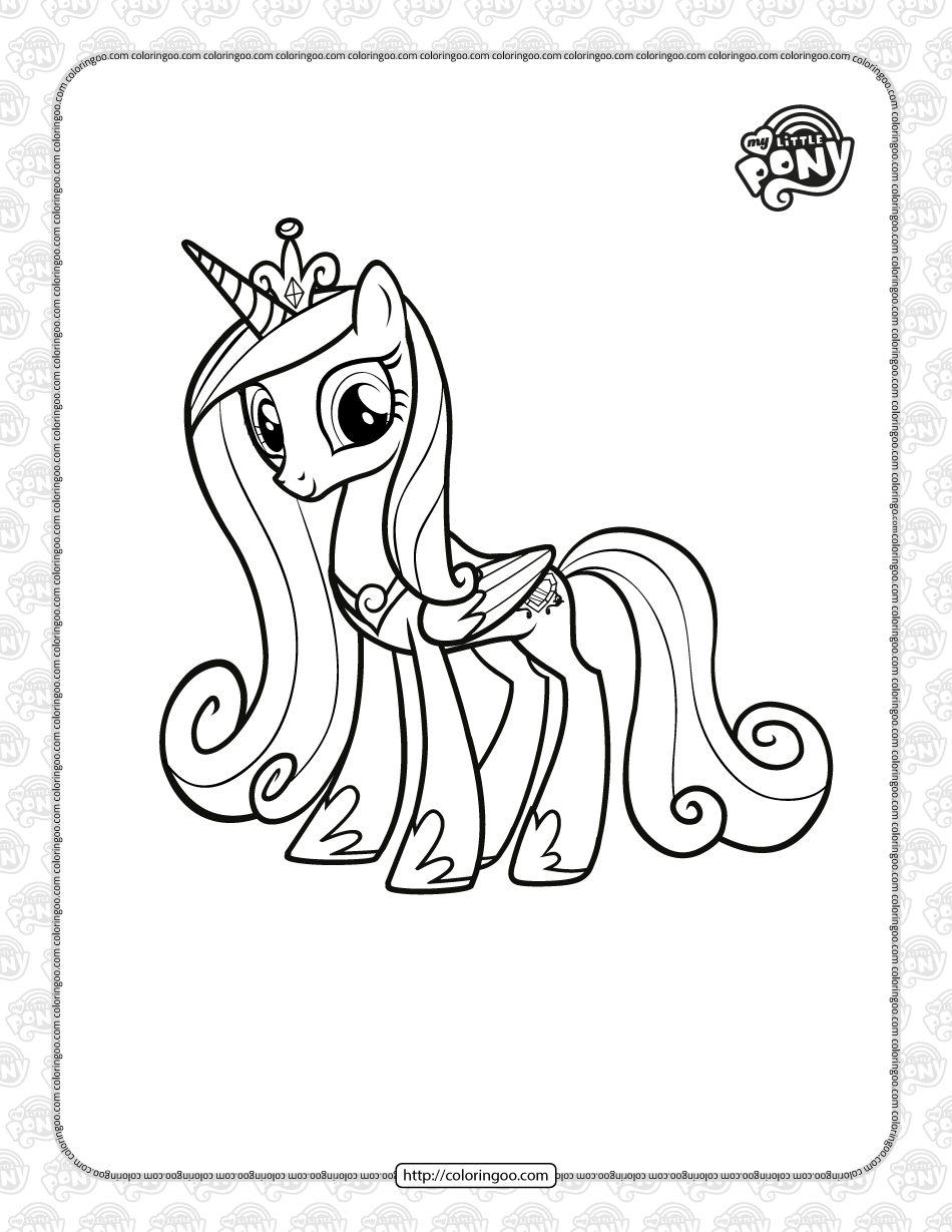 Printable MLP Princess Cadance Coloring ...