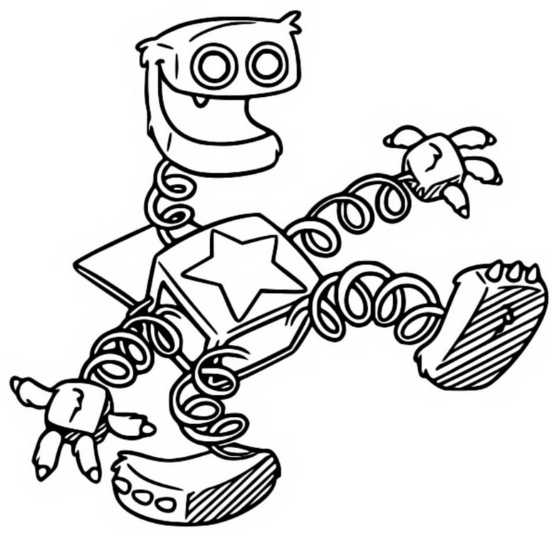 Coloring page Project Playtime : Boxy ...