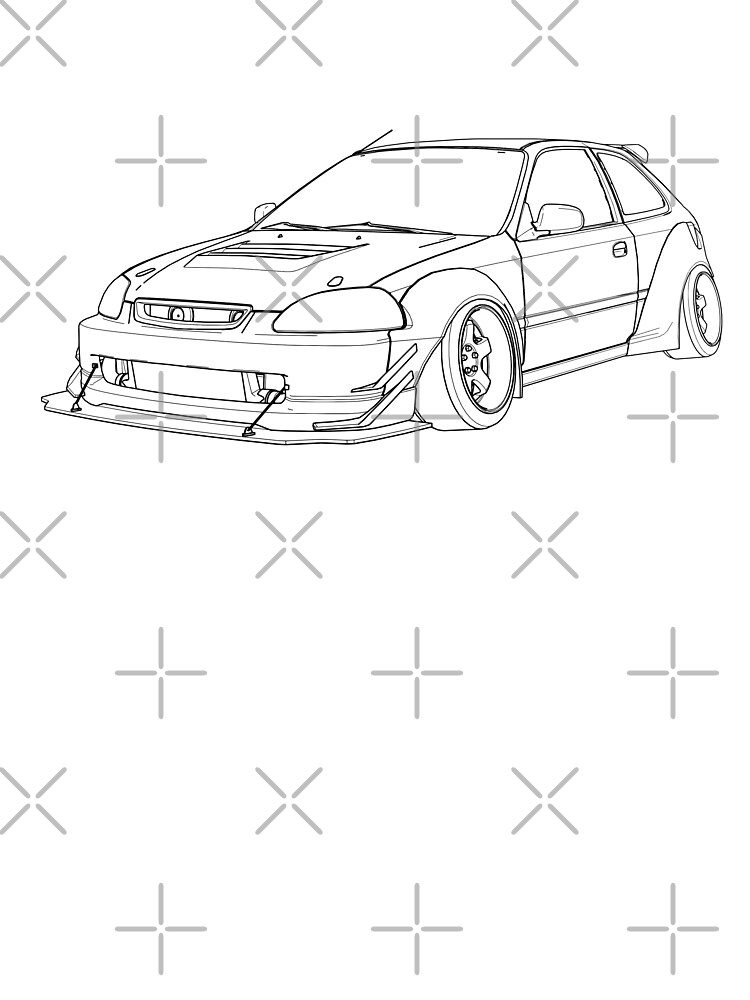 Car line art, Car guy, Car girl JDM car ...