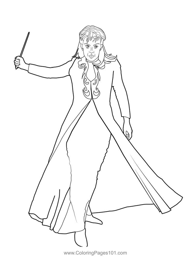 Narcissa Malfoy Harry Potter Coloring ...