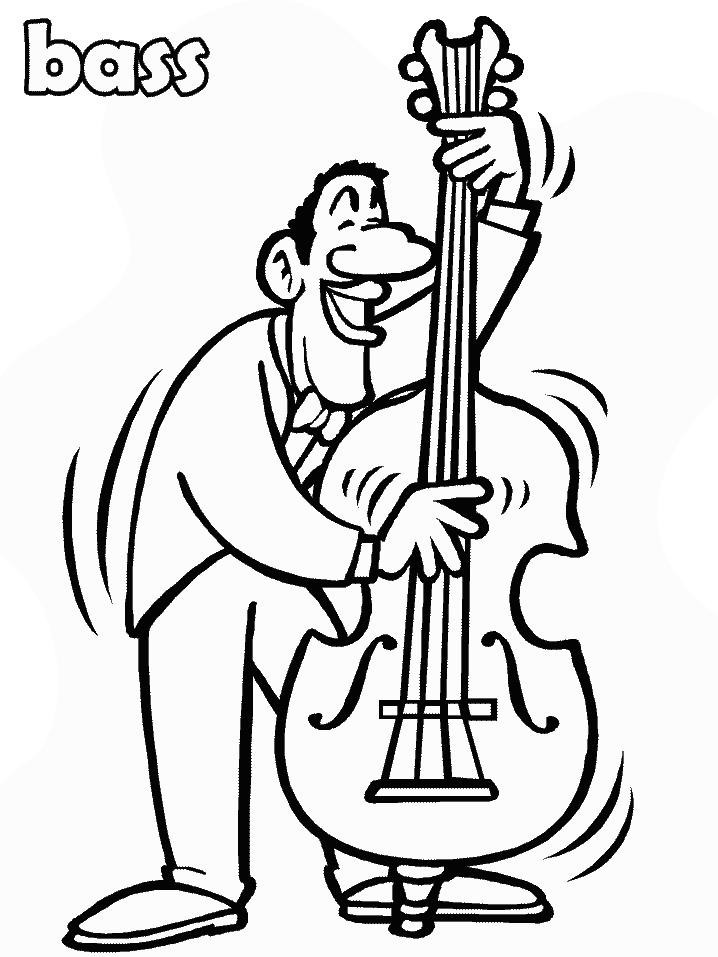 musician coloring page - Clip Art Library
