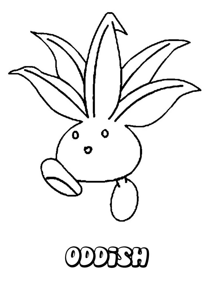 Oddish coloring pages - Hellokids.com