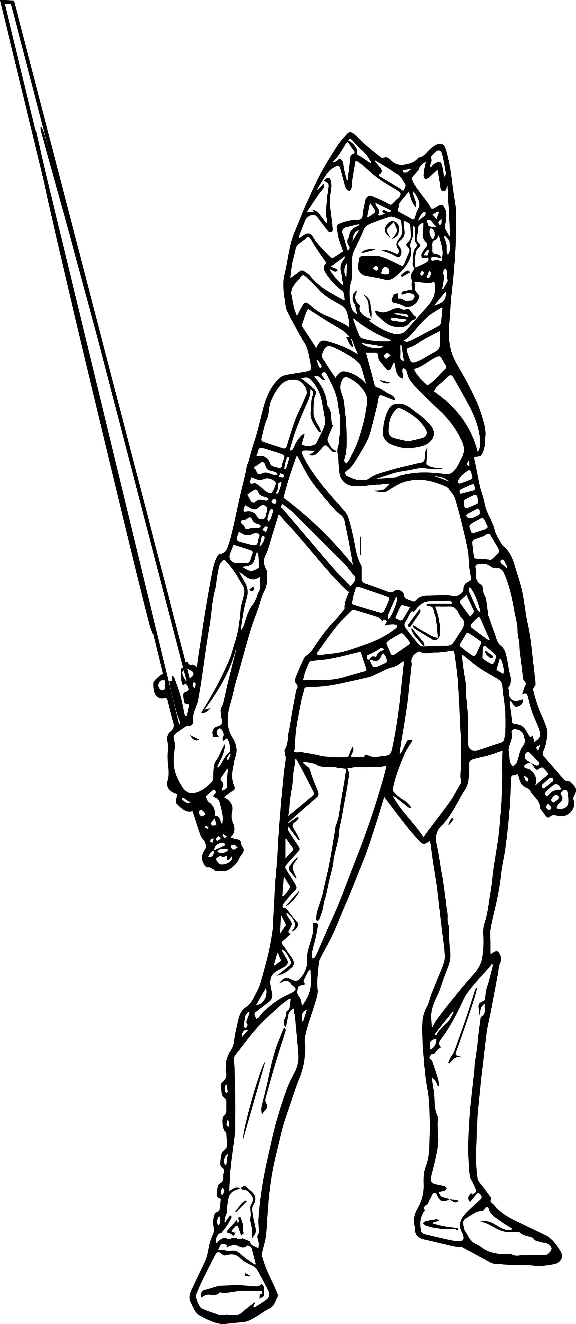 Ahsoka Tano Coloring Pages | www.topsimages.com