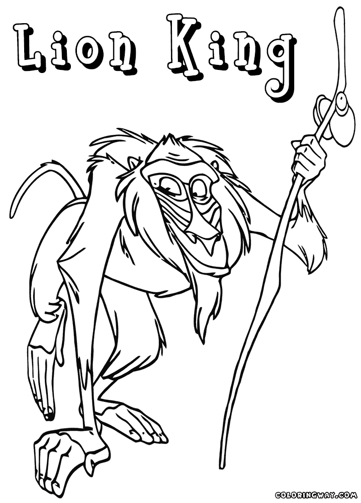 Rafiki coloring pages