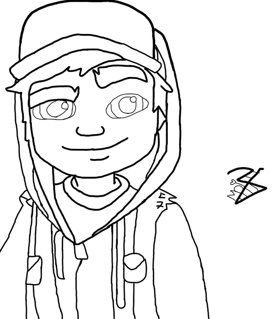 Subway surfer coloring pages