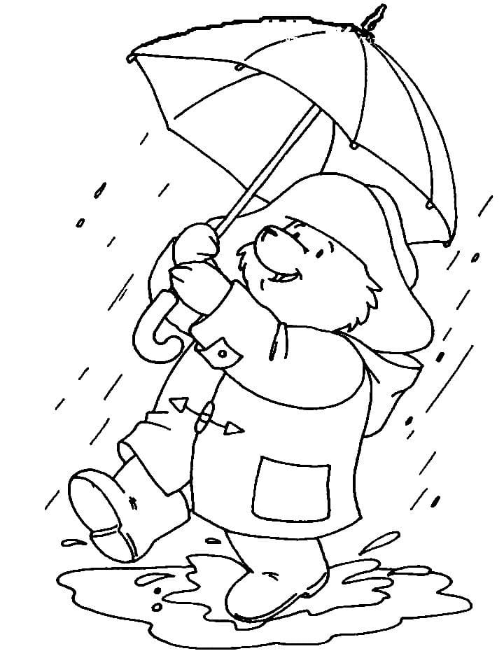 Rainy Day Coloring Pages