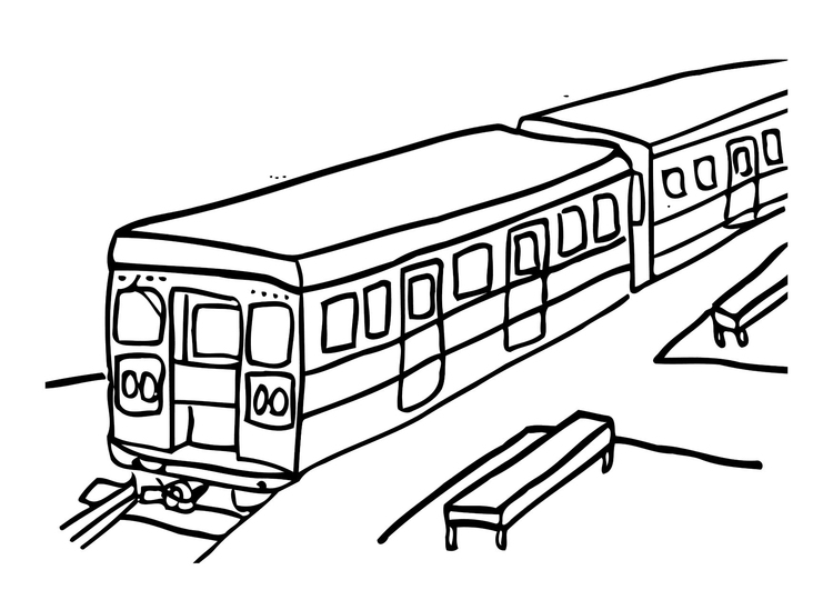 Coloring Page train - free printable coloring pages - Img 12303
