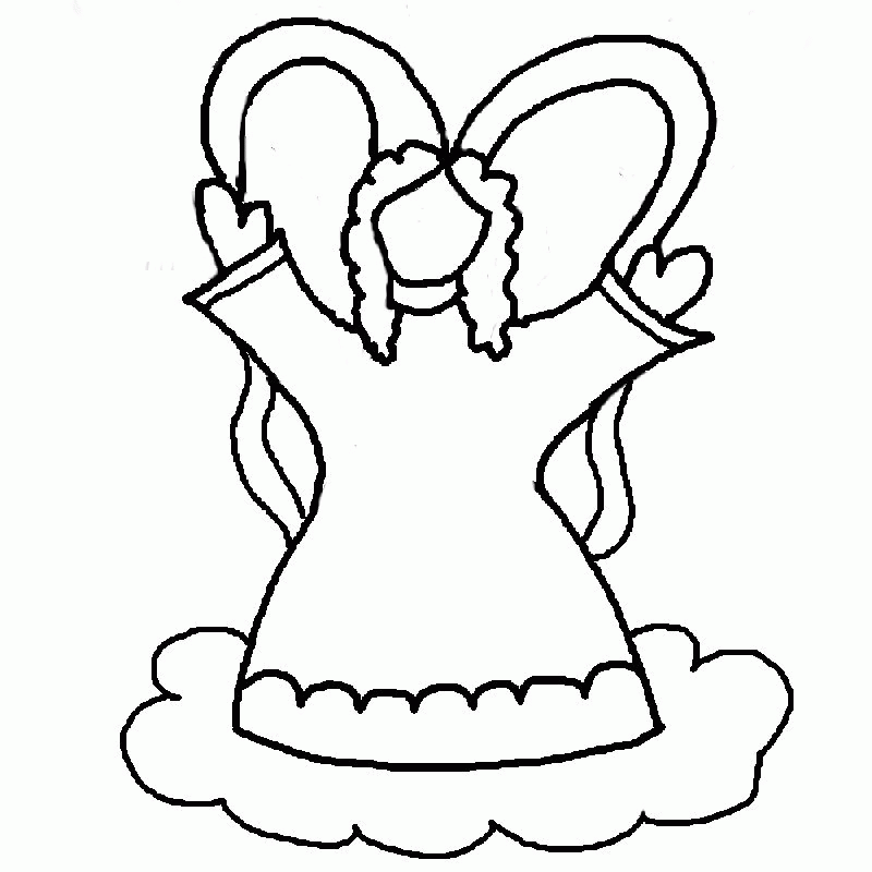 10 Pics of Angel Outline Coloring Pages - Printable Angel Template ...