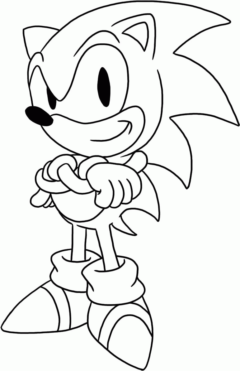 Free Coloring Pages Of Sonic Printable - High Quality Coloring Pages